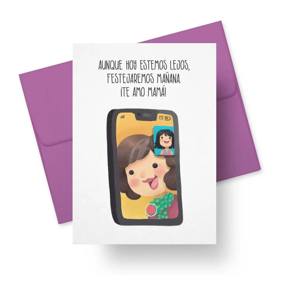 Facetime with Mamá - Spanish Mother's Day Card