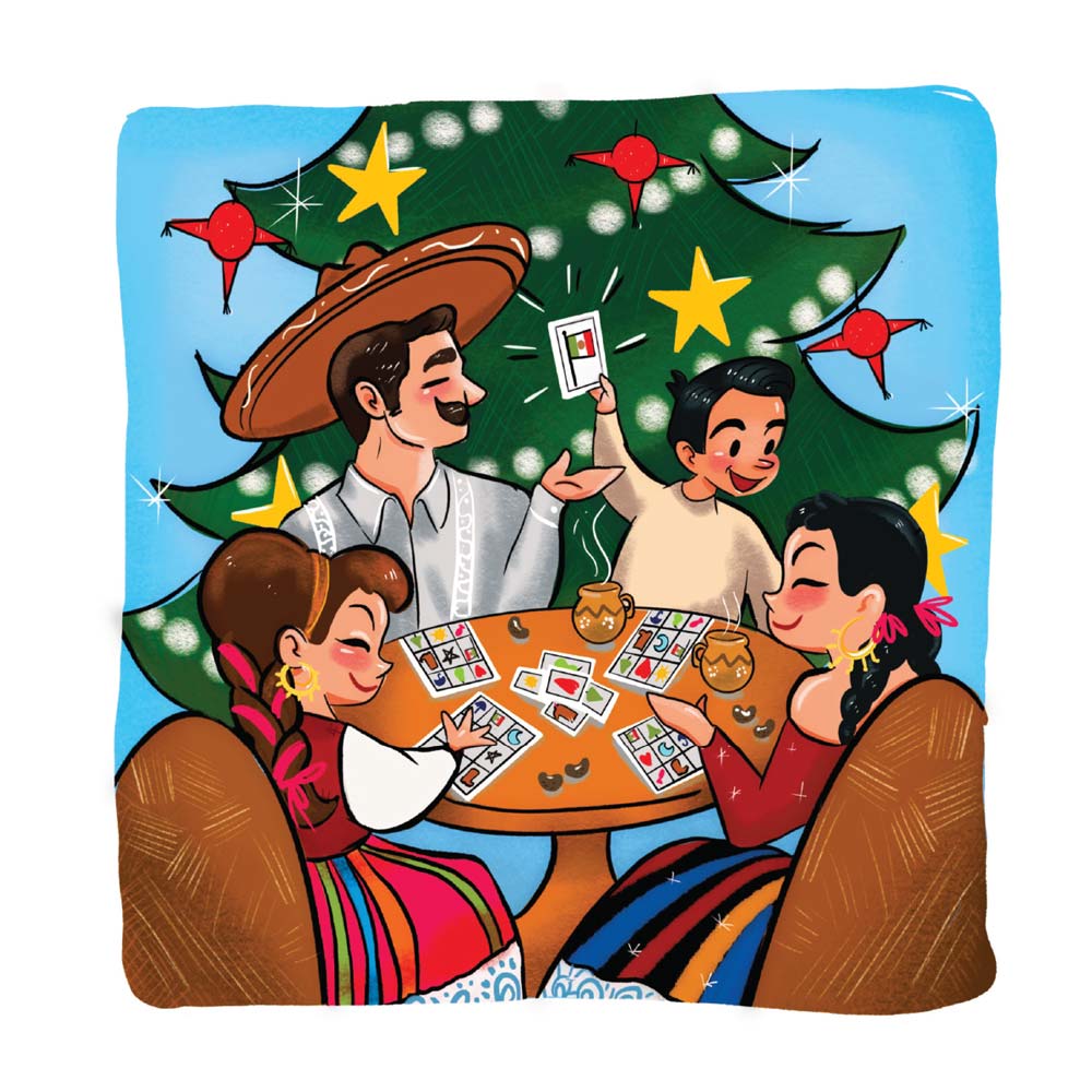 Loteria Spanish Christmas Card Paper Tacos Spanish Greeting Cards loteria-spanish-christmas-card-paper-tacos-spanish-greeting-cards