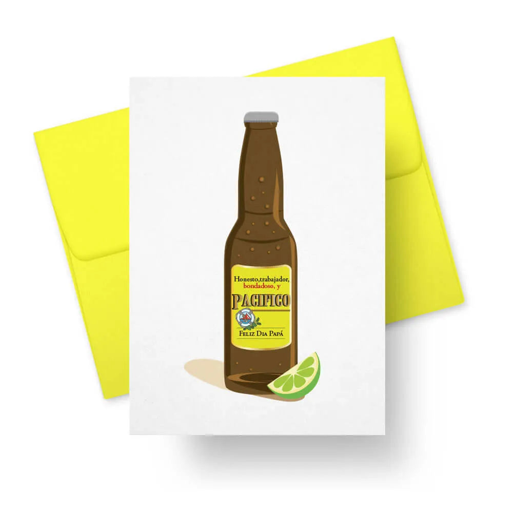 Honesto, Trabajador, Bondadoso y Pacifico - Spanish fathers day card