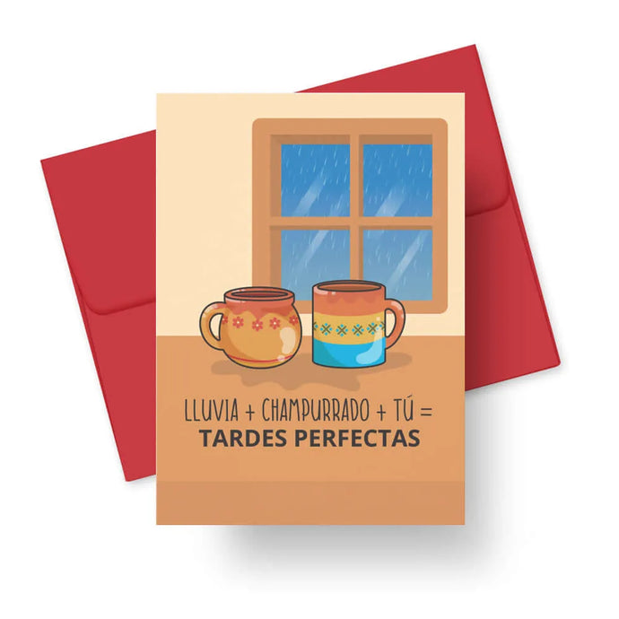 Lluvia + champurrado + tú = Tardes Perfectas
