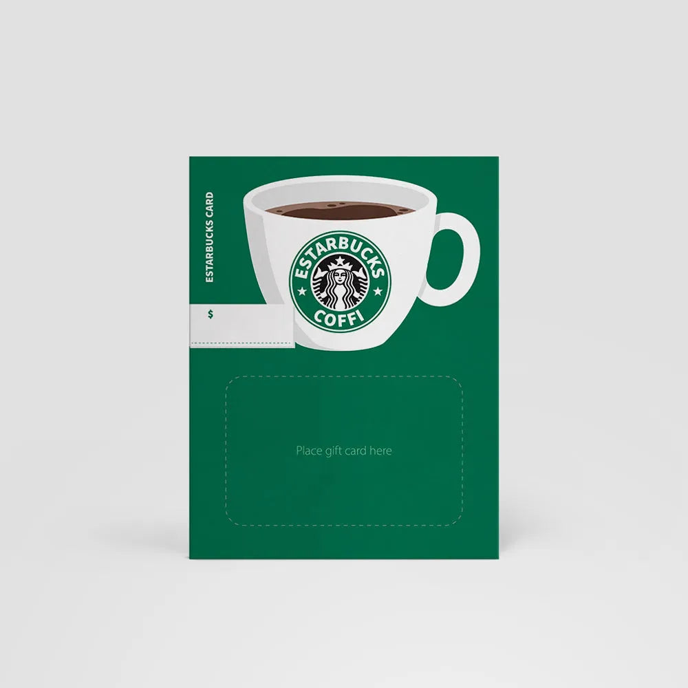 starbucks gift card sleeve Estarbucks Coffi