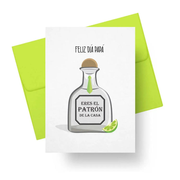 Eres El Patrón De La Casa - Spanish fathers day card