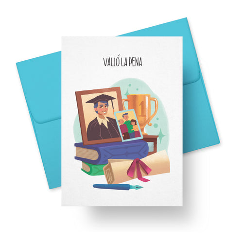 Valió La Pena – Graduation Card (Boy Version)