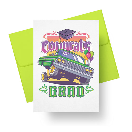 Congrats Grad – Lowrider Graduation Card