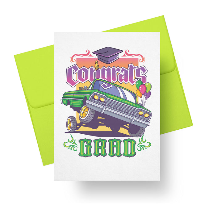 Congrats Grad – Lowrider Graduation Card