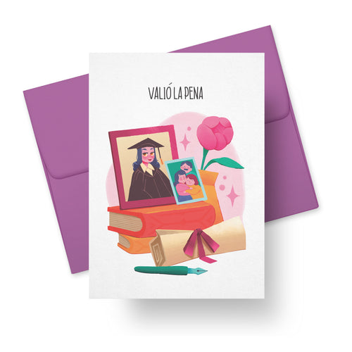 Valió La Pena – Graduation Card (Girl Version)