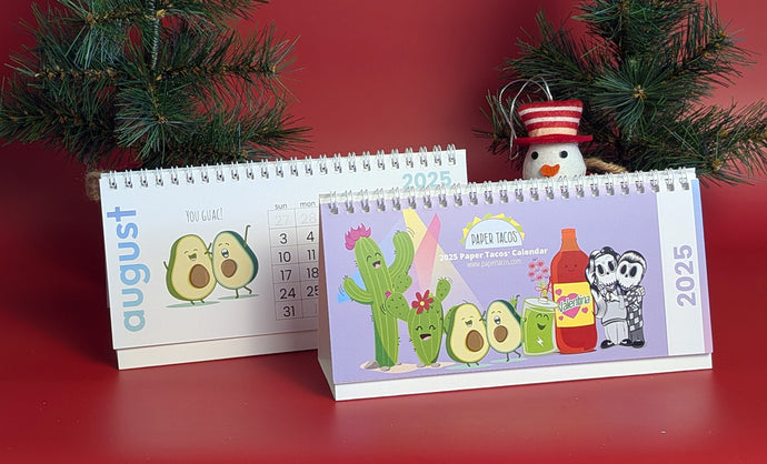 2025 Paper Tacos® Desk Calendar