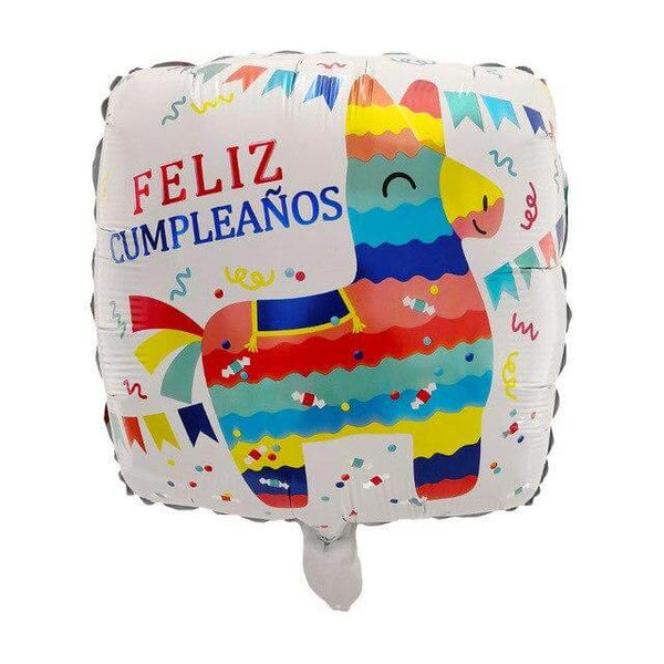 Piñata Mediana Feliz Cumpleaños globos