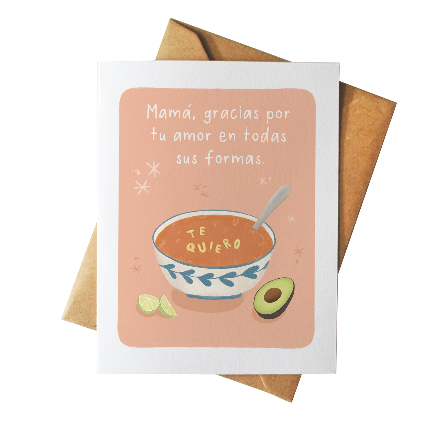 Gracias Mamá - Thank you mom Spanish greeting card