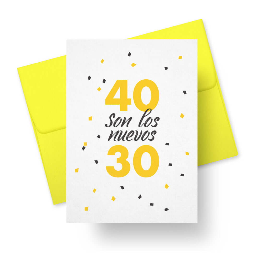 A Spanish greeting card that reads 