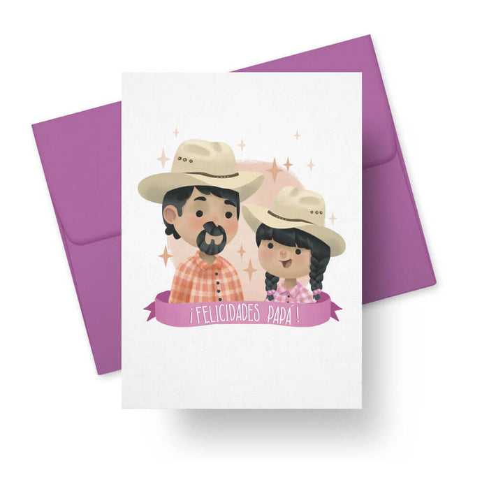 ¡Felicidades Papá! (Girl) - Spanish fathers day card