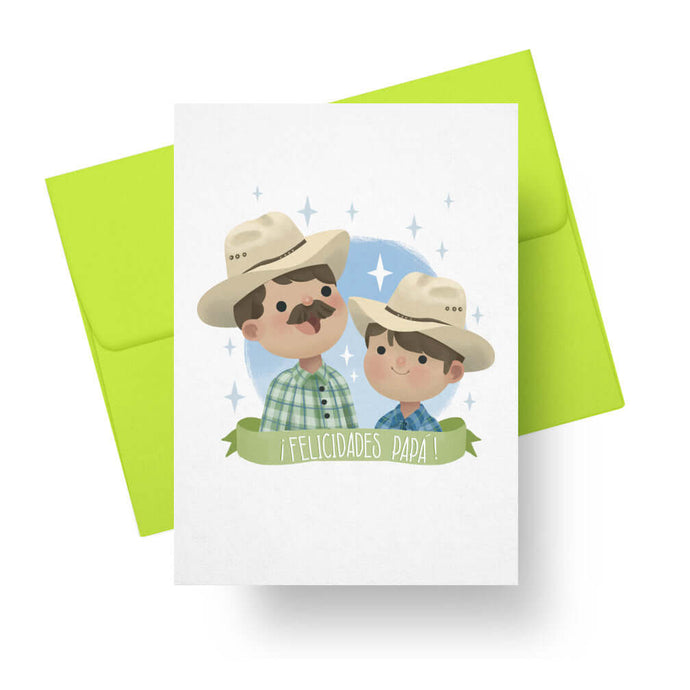 ¡Felicidades Papá! (Boy) - Spanish fathers day card