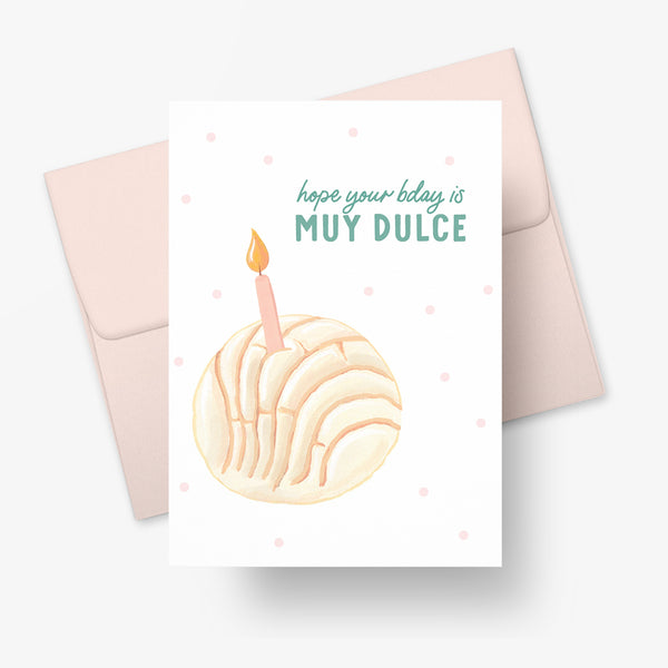 Muy Dulce Bday Spanish Greeting Card