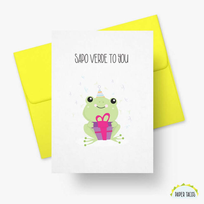 Sapo Verde To You Greeting Cards