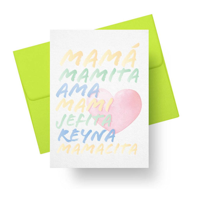 Ways To Say Mamá - Mothers Day Card