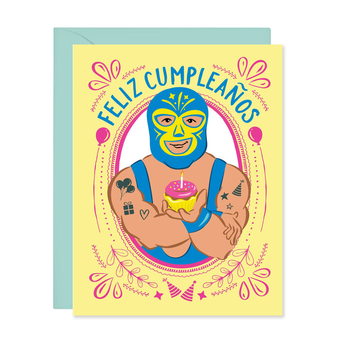 Lucha Libre Feliz Cumpleaños - Spanish Birthday Card