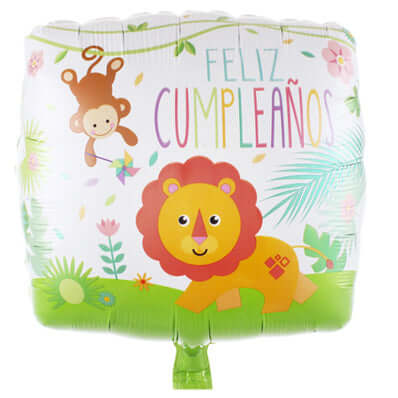 Feliz Cumpleaños - Birthday Balloon - Globo - Lion
